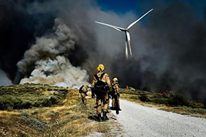 عکس از آتش سوزی جنگلی در پرتغال – آتش سوزی در جنگل‌های پرتغال بار دیگر اوج گرفت
